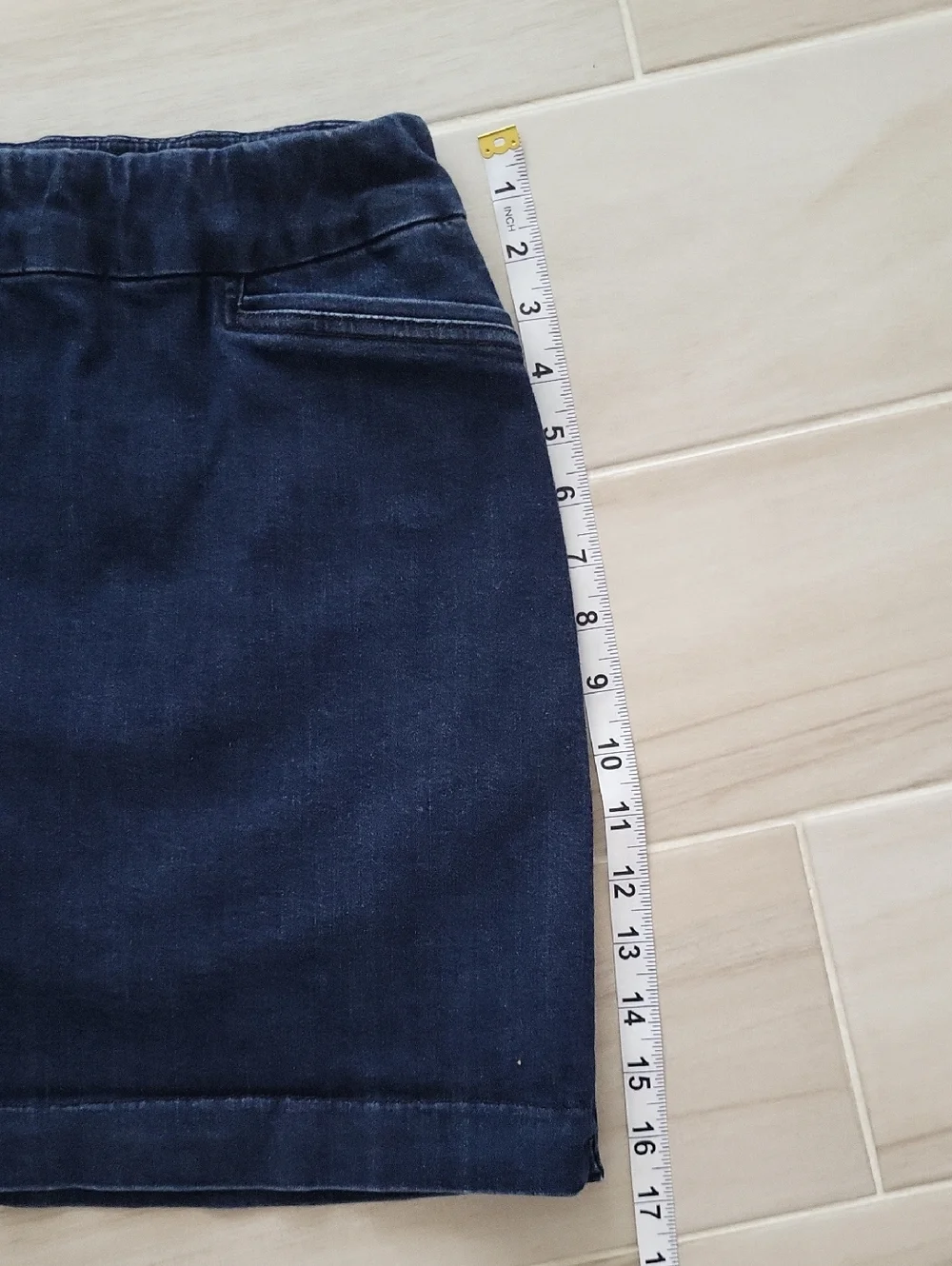 croft & barrow Navy Denim Skort - Picture 7 of 7